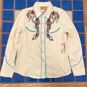 Women’s Embroidered Western Shirt 🐴